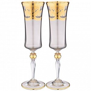 Бокал AR 326-079 GRACE VENEZIANO FUME для шампанского 190мл набор из 2шт