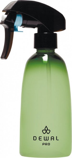 JC0036green Распылитель DEWAL пластиковый, зелёный, с металлическим шариком 250 мл