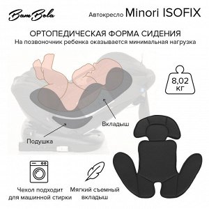 Удерживающее устройство для детей 0-36 кг BAMBOLA  Minori ISOFI