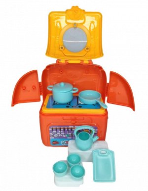 Игровой модуль "Кухня в чемодане"/Детская игрушечная кухня/Набор для детской кухни
