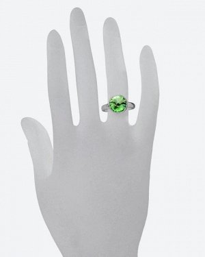 Glamstory. Кольцо с кристаллом зеленого цвета