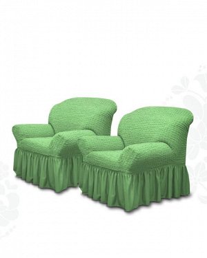 Комплект чехлов на кресло, 2 шт., зеленый