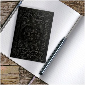 Обложка для паспорта OfficeSpace ""Россия"", кожа, тиснение, черная