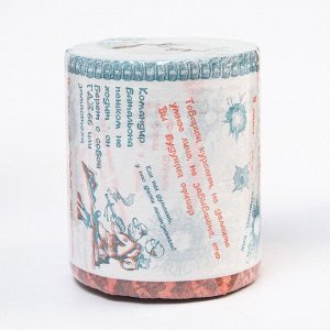 Сувенирная туалетная бумага "Армейские штучки", 1 часть, 10х10,5х10 см