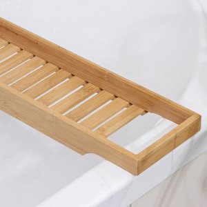 Полка для ванной Sima-land Home, бамбук, 70x14x4.5 см