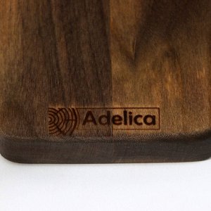 Подставка для столовых приборов Adelica, 23x8x1,8 см, окрашен в тёмный цвет, берёза