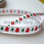 Атласная лента Елочки