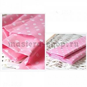 Набор тканей для пэчворка и рукоделия Розовые - 7 отрезов
