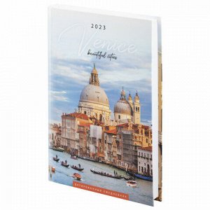 Ежедневник датированный на 2023 (145х215 мм), А5, STAFF, ламинированная обложка, "Venice", 114197