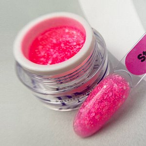 TROPIC GEL Strawberry гель для дизайна c белыми шестигранниками NEW!