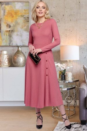 Платье женское  5985/02/Бруснично-розовый