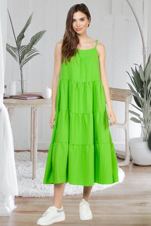 Платье штапель 5954/03/Зеленый лайм