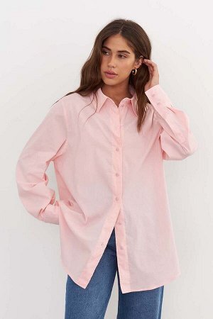 Рубашка длинная  SCT_002_LROSE/Светло-розовый