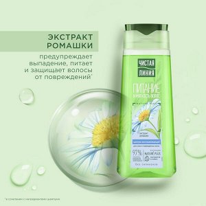 Чистая линия Шампунь 250мл Ромашка воосстанавливающий для сухих и поврежденных волос