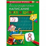 Пропись Каллиграфическая Написание букв и цифр , 8 л.