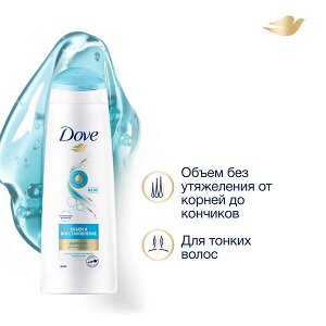 DOVE Hair Therapy шампунь объем и восстановление для тонких волос 250 мл