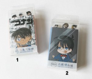Стикеры/бумага для заметок "Detective Conan", 6*8 см, 6 дизайнов по 20 стикеров