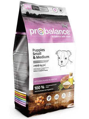 ProBalance Immuno Puppies Small&Medium Корм сухой для щенков малых и средних пород, 10 кг