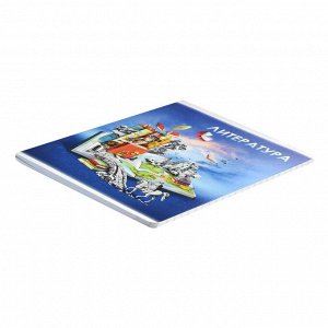 ФЕНИКС+ Тетрадь предметная арт. 60501/ ЛИТЕРАТУРА /48 л., А5+, вн.блок - линия, выборочный ТВИН УФ-лак.
