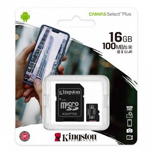 Карта памяти Canvas Select Plus microSD флешка 16GB