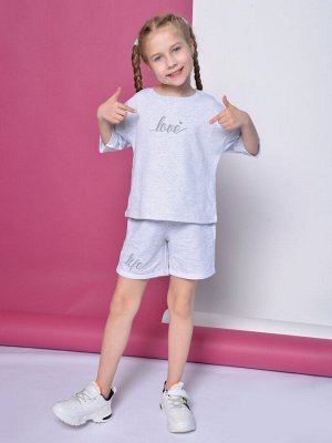 Комплект для девочки (футболка,шорты) арт.OP1459