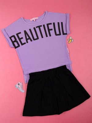 Комплект для девочки (футболка и шорты) арт.BK1697FSH