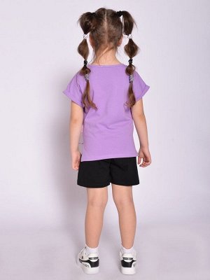 Комплект для девочки (футболка и шорты) арт.BK1697FSH