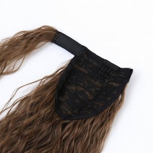 Queen fair Хвост накладной, волнистый волос, на резинке, 60 см, 100 гр, цвет русый(#SHT8A)