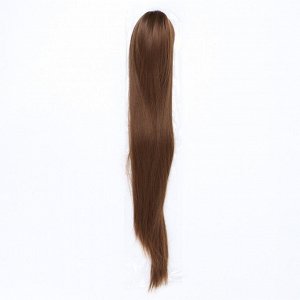 Хвост накладной, прямой волос, на крабе, 60 см, 100 гр, цвет русый(#SHT8А)