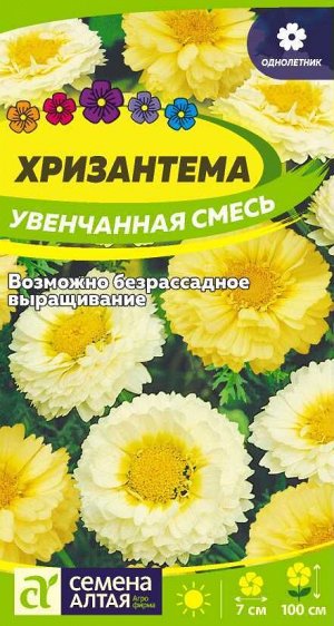 Цветы Хризантема Смесь Увенчанная/Сем Алт/цп 0,3 гр. многолетник