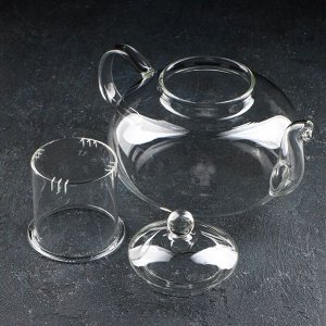 Чайник заварочный со стеклянным ситом «Валенсия», 1,1 л, 21,5x15,5x13,5 см
