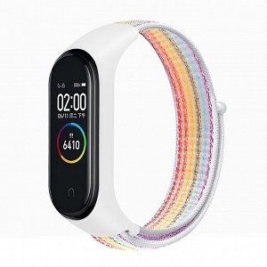 Ремешок WB09 для "Xiaomi Mi Band 3/Mi Band 4" спортивный на липучке (rainbow)