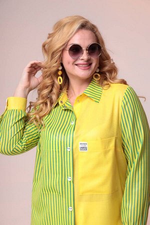 Блуза / Romanovich Style 8-2398 зелено-желтый