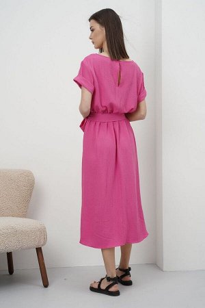 Платье Цвет: розовый
Сезон: Лето
Коллекция: Лето
Стиль: На каждый день
Материал: текстиль
Комплектация: Платье
Состав: полиэстер 100%

Платье цвета фуксия - это лучшая инвестиция в летний гардероб. 