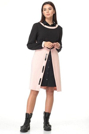 Платье, Накидка / Angelina & Сompany 497р черно-розовый