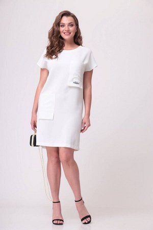 Платье Цвет: белый
Сезон: Лето
Коллекция: Лето
Стиль: На каждый день
Материал: текстиль
Комплектация: Платье
Состав: лен 55%, хлопок 45%.

Легкое, летнее, нарядное платье. Прямой силуэт, с двумя нак
