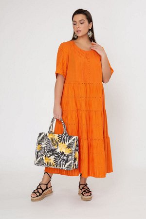 Платье Рост: 170 Состав: 90%хлопок 10%полиэстер Комплектация платье Цвет оранжевый