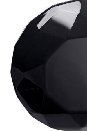 Анальная втулка Sexus Glass, стекло, черная, 8,5 см