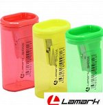 Точилка с контейнером, 1 отверстие Lamark SH0506, ассорти