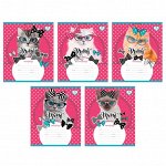 Тетрадь &quot;Cool Cat&quot;, 24 л., ученическая в клетку
