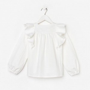 Рубашка для девочки KAFTAN, цвет белый
