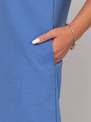 Платье рубашка женское штапель "Лима" василек