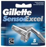 GILLETTE  Sensor Excel  кассета 5 шт