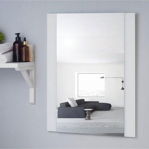 СИМА-ЛЕНД Зеркало , настенное, 67х52см, с декоративными вставками (цвет вставки белый)