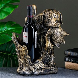 Подставка для бутылки «Охота», под бронзу, 37x22.5x30 см