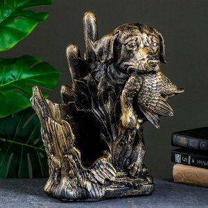 Подставка для бутылки «Охота», под бронзу, 37x22.5x30 см