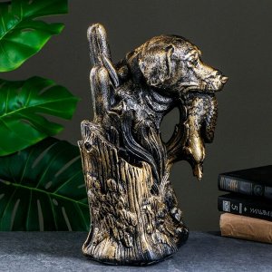 Подставка для бутылки «Охота», под бронзу, 37x22.5x30 см