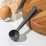 Ложка мерная с зажимом, 18?4,3?3 см, цвет МИКС