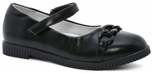 Туфли JONG GOLF, артикул B10702-0, цвет черный, материал иск.кожа