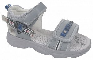 Туфли открытые Tom&Miki, артикул B-9983-C, цвет серый, материал иск.кожа